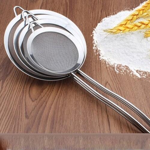 Stainless steel soya-bean milk filter screen frying scoop medicine residue lattice foam scoop large flour sieve birds nest slot