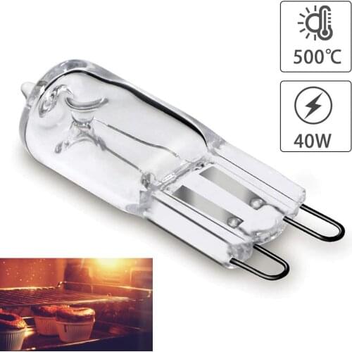 40W G9 Oven Light High Temperature Resistant Durable Halogen Bulb Lamp for Refrigerators Ovens Fans