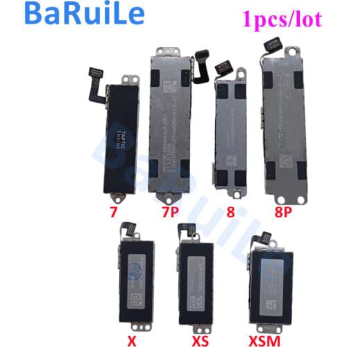BaRuiLe 1pcs Vibrator Vibration for iPhone 8 8 Plus X XR XS Max Silent Motor Module Flex Cable Assembly Parts