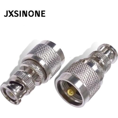 Cleqee 1PC BNC Male to UHF PL259 Male Plug RF Adapter Connector Coaxial For Radio Antenna Accessories C20065