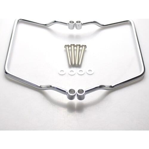 21cm Moto Saddlebag Luggage Bracket Chrome Support Bar Protection Guard For Yamaha Vstar Dragstar 400/650 Classic V-Star XVS