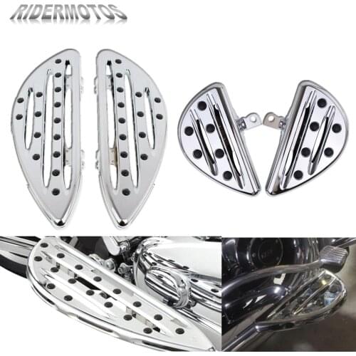 Motorcycle CNC Chrome Front Floorboard Foot Pegs &Rear Passenger Foot Pegs Pedal For Harley Touring FLHR Dyna FLSTF Softail FLD