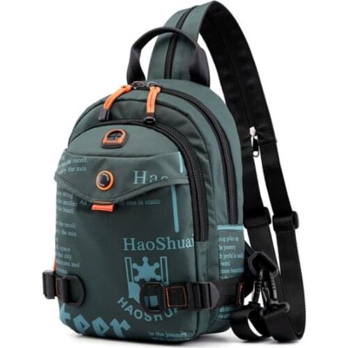 New Waterproof Men Sling Chest Bag Male Multifunction Crossbody Shoulder Bags Korean Style Student School Travel Mini Backpacks