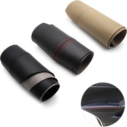 1 pair Front / Rear Door Handle Panels Armrest Microfiber Leather Covers Protection Trim For Mazda CX-5 2012 2013 2014 2015