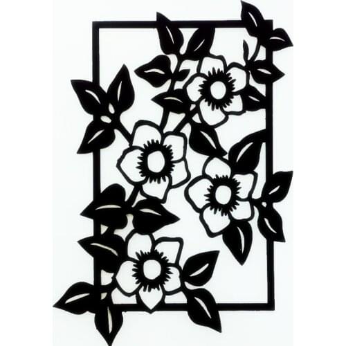 YLEF116 Flower Plastic Embossing Folder For Scrapbook Stencils DIY Photo Album Cards Making Decoration Scrapbooking Tools New