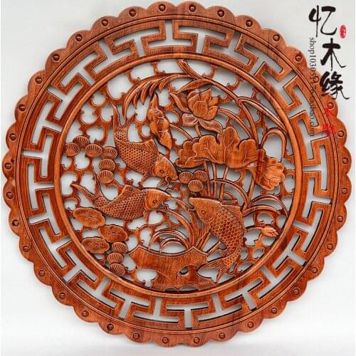 The living room camphor wood carving Pendant 58cm "antique Chinese style decoration wall hanging ornaments