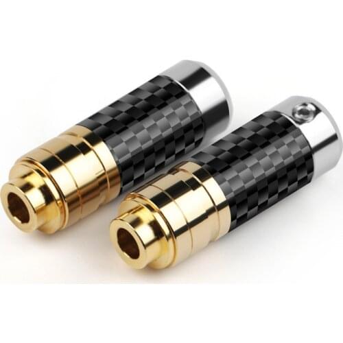 4.4mm Jack 4.4 Female Connector 4 Poles Gold Plated Hifi Headphone Plug For 6.2mm Speaker Amplifer Audio Adapter Soldering