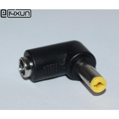 5.5 x 2.1 mm female to 5.5 x 2.5 mm male DC Power Connector Adapter Laptop 5.5*2.5 to 5.5*2.1 90 Degrees Plugs