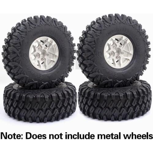 120MM 1.9inch Rubber Mud Grappler Tires for 1:10 RC Crawler Axial SCX10 JEEP G500 TRX6 G63 YIKONG 90046 90047 TRX4 Defender