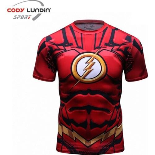 Fitness Sport Compression Shirt Quick Dry Men Crossfit Short Sleeve Sweatshirt Training Bodybuilding Workout Gym Running T Shirt