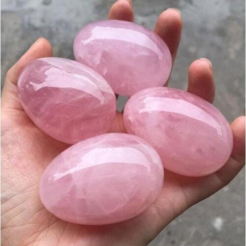 1pcs Natural Rose Quartz egg Crystal