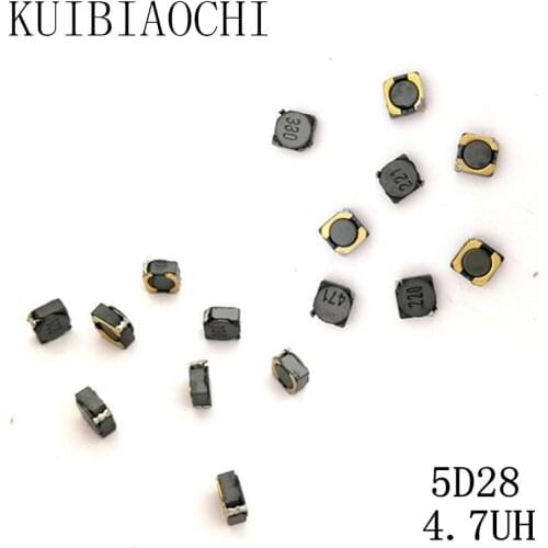 10pcs/LOT SMD Power Inductor CDRH5D28 4.7UH 4R7 6*6*3mm shielded winding inductor
