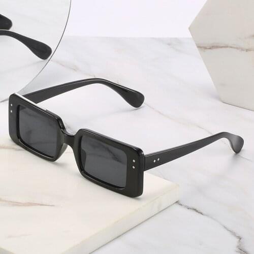 2021 Square Lady Polarized Sunglasses Luxury Brand Driving Small Rectangle Sun Glasses Men Women Vintage Black Shades Oculos