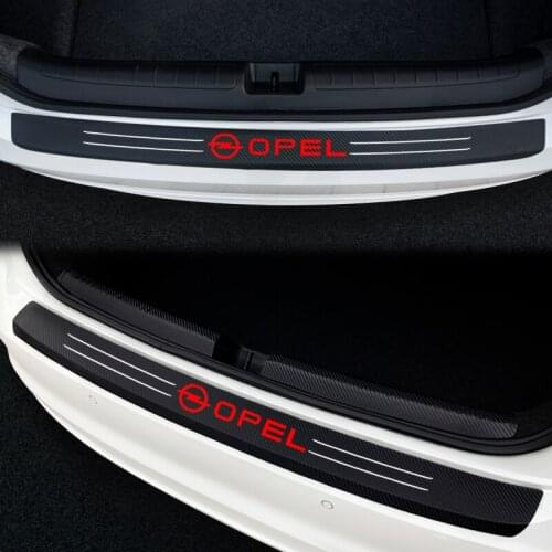 3D Carbon Fiber Rdesign Emblem Car Trunk Rear Bumper Sticker For Opel Astra H G J Insignia Mokka Zafira Corsa Vectra C D