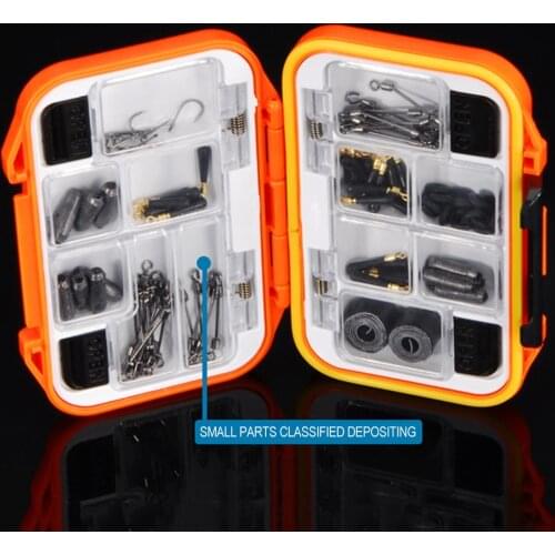 Double Sided Fishing Tackle Box 8/10/12/16 /26 Grids Bait Lure Hook Compartment Storage Case Waterproof Fishing Accessories
