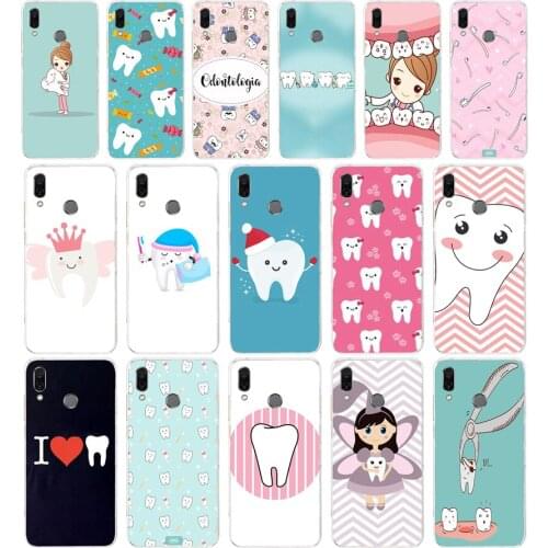110FG Dentist Dental Crowned Tooth gift Soft Silicone Tpu Cover phone Case for huawei Honor 8 Lite 8X 8s 9x