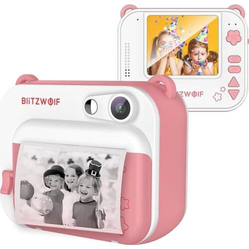 Photo Printer 1920*1080 Childrens Camera Video 58mm Thermal Instant Print Kids Camera Printer Birthday Gifts for Boys and Girls