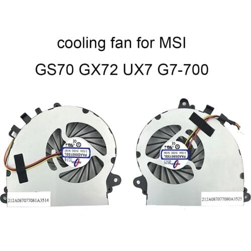 Computer Fans For MSI GS72 GS70 MS 1771 1773 UX7 7G 700 CPU Cooling Fan GPU Graphics Cooler Radiator PAAD06015SL N184 N197 Sale