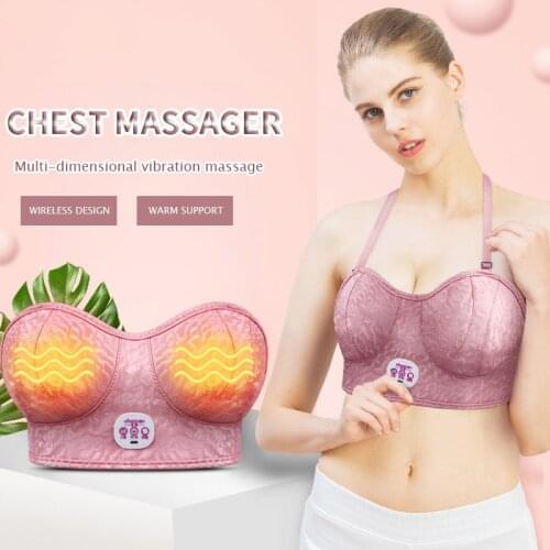 110V-220V Chest massager electric chest - massage device Electric breast protector Heat and vibrate the massager