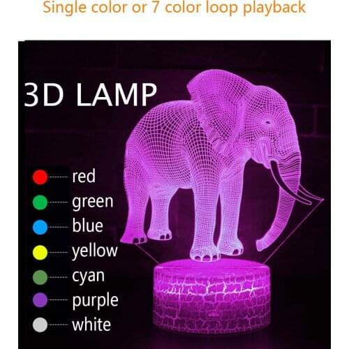 Kawaii Room Decor Neon Light Elephant Nightlight USB Anime Night Led Outlet Ornaments Set Up Gamer Decoration Lighting for Bulb