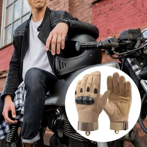 Motorcycle Gloves Black Racing Genuine Leather Motorbike Road Racing Team Glove Men Summer Winter