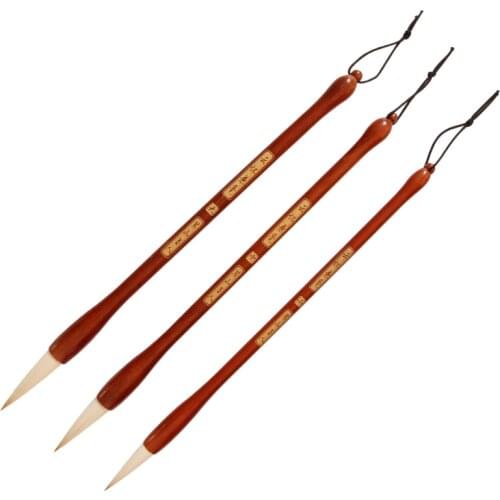 3pcs Multiple Hair Brushes Chinese Calligraphy Writing Brushes Pen for Calligraphy Writing Chinese Painting Brush Pen Supplies