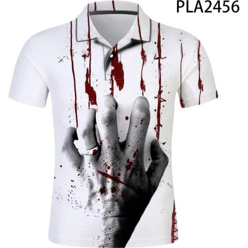 2020 New Gothic Polo Homme 3D Printed Polo Shirt Men Fashion Streetwear Casual Hombres Harajuku Cool Short Sleeve Ropa