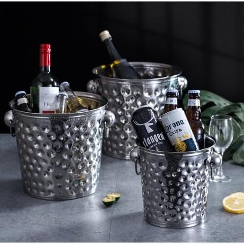 3L/5L/7L/9L/11L Hammered Moscow Mule Stainless Steel Ice Bucket Wine Champagne Wine Wine Bottle Cooler Beer Chiller Ice Barrel