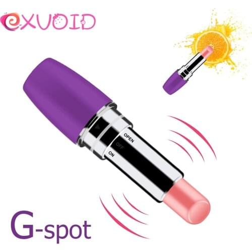 EXVOID Portable Lipstick Vibrator G Point Orgasm Waterproof Bullet Vibrator Sex Toys for Women Clitoris Stimulator Adult Product