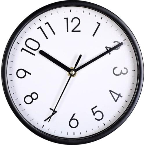 Japanese style simple wall clock 3D three-dimensional digital wall clock Living room bedroom wall clock Glass face wall clock