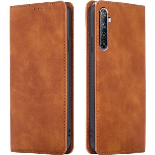Luxury Leather Flip Cover For OPPO Realme 6 Case Realme 6S Wallet Magnetic Book Cover for OPPO Realme 6 6s Narzo Phone Case