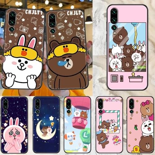 Sally Cony brown Phone case For Huawei Honor 6 7 8 9 10 10i 20 A C X Lite Pro Play black luxury cell cover pretty coque 3D prime