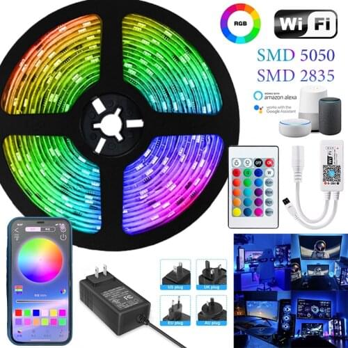 LED Lights Strips RGB Flexible Lamp Led Luces Waterproof DC 12V SMD 5050 2835 Ribbon Tape Diode Living Room Decor TV Backlight