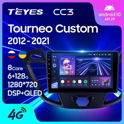 TEYES CC3 For Ford Tourneo Custom 1 I Transit 2012 - 2021 Car Radio Multimedia Video Player Navigation stereo GPS Android 10 No 2din 2 din dvd