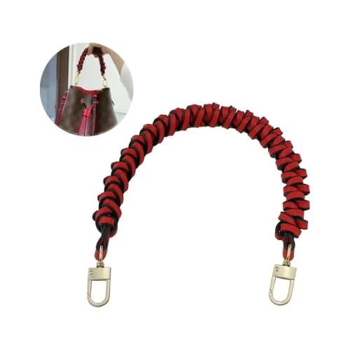Woven Wrist Hand Strap Fashion Bucket O Bag Handles Classic High Quality Leather Handles Womens Replacement Handbag Accessories