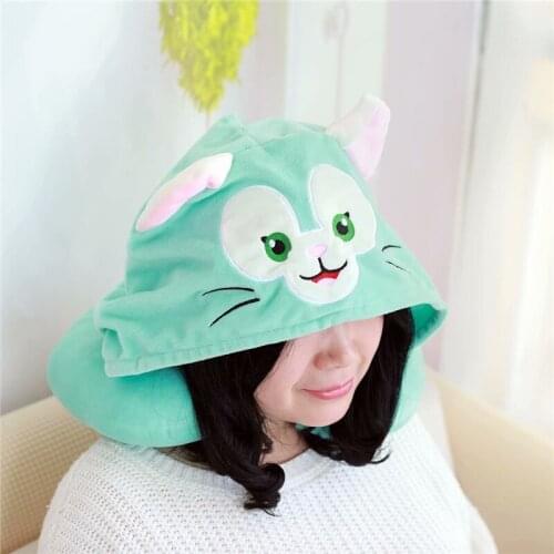 High quality 2019 new 4 color animal hat U pillow plush toy baby toys to send children gifts Christmas gifts home supplies