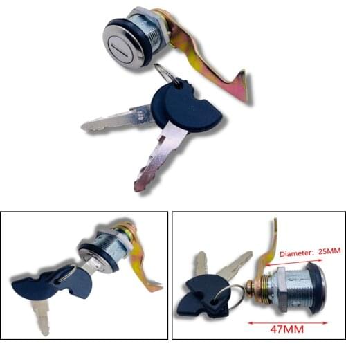 Yecnecty For A8/Falcon/Queen/Large Turtle King Motorcycle Accessories Rear Trunk Lock + 2 Keys Scooter Tail Box Lock Refit Parts