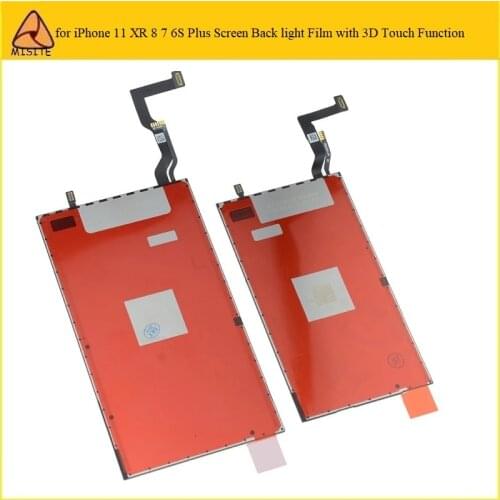 10Pcs Original LCD Screen Backlight For iPhone XR 11 7 8 6S 6 Plus LCD Touch Back light Film with 3D Touch Function Flex Cable