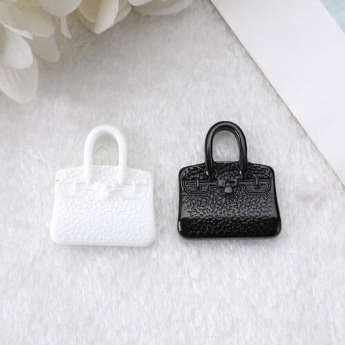 10pcs Multicolor Flatback Resin Handbag Earring Charms For Necklace Keychain Pendant DIY Making Accessories