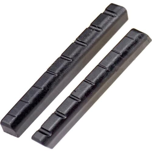 2 Pcs guitar accessories Black Plastic 7 String or 8 String for Electric Guitar Nuts Guitar Parts