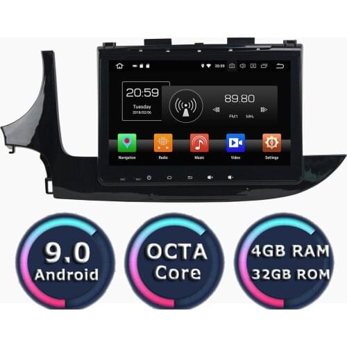 Roadlover 9Inch Android 9.0 Car Automagnitol Player Video For Opel Mokka 2017 Stereo GPS Navigation 2 Din Radio Octa Core NO DVD