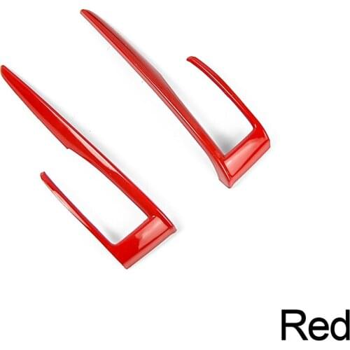 2PCS Car Central Control Panel Gear Shift Cover Trim for Honda Civic 10th 2016 2017 2018 Red Blue Carbon Fiber Car Accessories