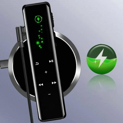 Digital Activated Voice Recorder Hotkey Sound Audio Recording Double Microphones Noise Reduction Lock Touch 3D Edge Screen