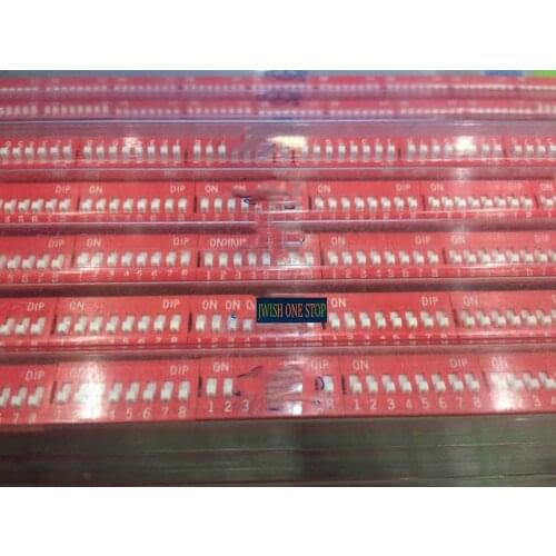 Dip Program Switch DS-08-V 8-Bit Direct Plug Dial Switch 2.54 Pitch Keys