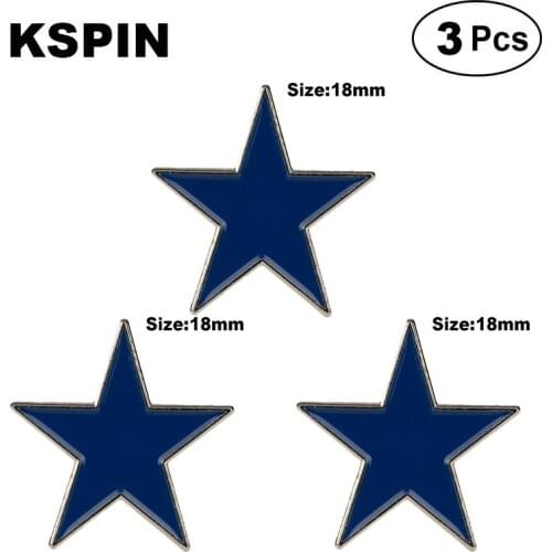Blue Star Lapel Pin Brooches Pins Flag badge Brooch Badges