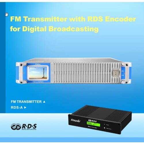 FMUSER 2000W Compact 2U Size Solid State FM Transmitter With Touch Screen LDMOS Transistor 87.5-108MHz+RDS Encoder