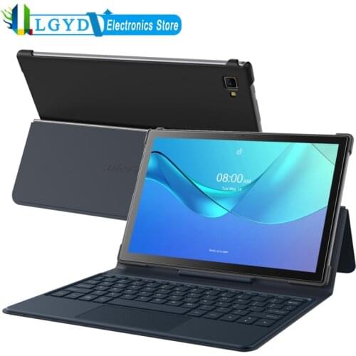 Horizontal Flip PU Leather Smart Keyboard Case with Holder for Ulefone Tab A7, Tablet Keyboard For Ulefone Tab A7