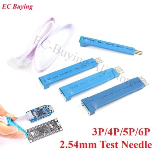 2.54mm 4P/5P/6P Test Needle Program Programming STC STM32 STM8 Spring Needles 1-chip Machine Burning Write Microcontroller