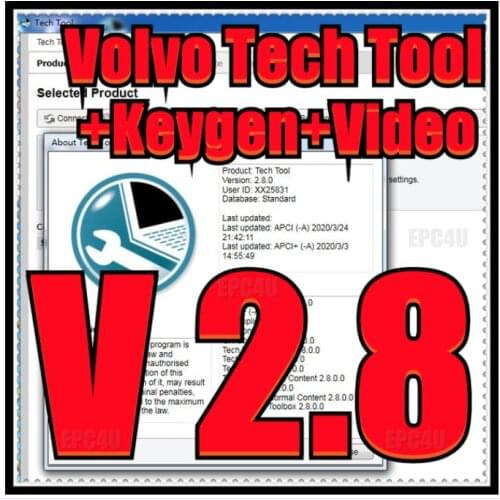 Premium Tech Tool 2.8.0 VCADS [2020] (REAL Development)+keygen for volvo with developer car tool
