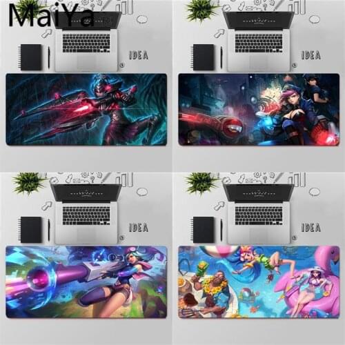 Maiya league of legends Caitlyn MousePads Computer Laptop Anime Mouse Mat Free Shipping Large Mouse Pad Keyboards Mat